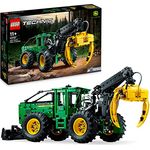 LEGO 42157 Technic John Deere 948L-II Skidder Set, baubares Baufahrzeug für Kinder mit pneumatischen Funktionen und 4-Rad-Antrieb, Modell-Bausatz für Technikbegeisterte