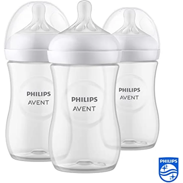 Philips Avent Babyflaschen Natural Response – 3x Babyflaschen, 260 ml, für Neugeborene ab 1 Monat, BPA-frei (Modell SCY903/03) – Bild 2