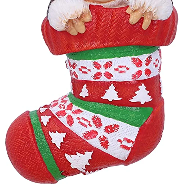 Nemesis Now Gremlins Christbaumanhänger Gizmo in Stocking, 12 cm Sammelfigur – Bild 6