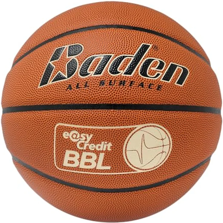Baden Crossover easyCredit BBL - Basketball für alle Oberflächen - Trainingsball und Spielball, Größe 7 – Bild 1