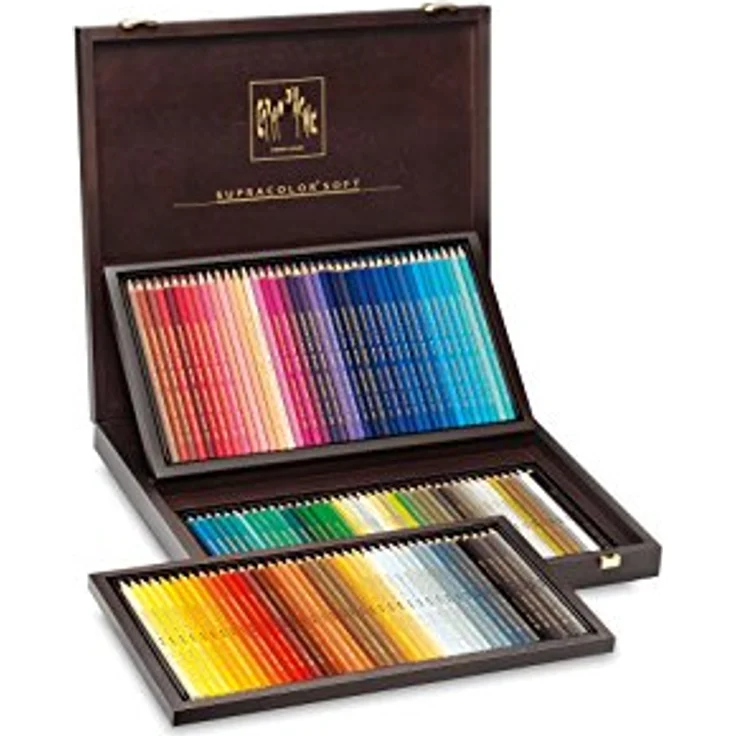 Caran d'Ache 3888.92 Supracolor 120 Aquarellstifte im Holzkoffer multi, hohe Pigmentierung und exzellente Lichtbeständigkeit – Bild 3