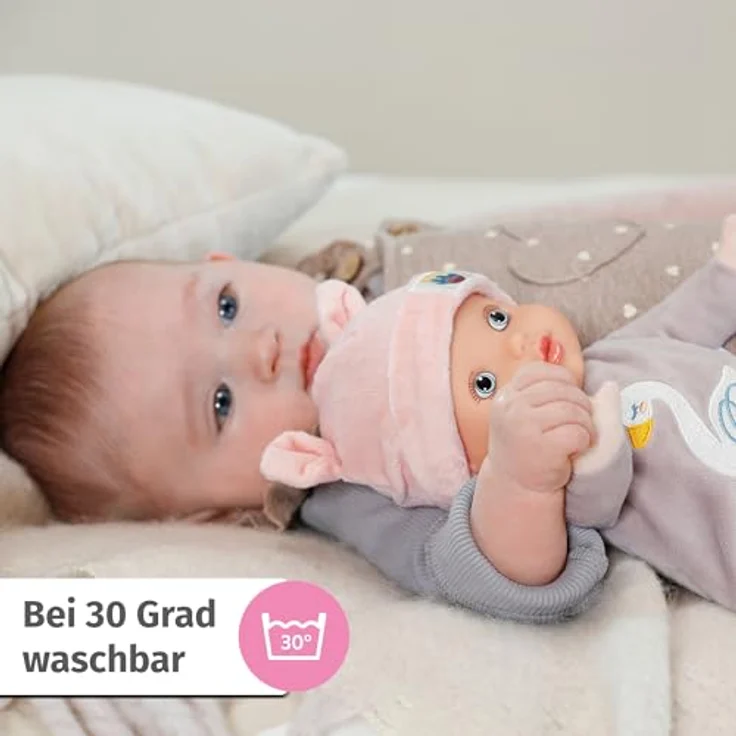 Baby Annabell Babypuppe for babies, Sweetie Mauve, 30 cm, mit Rassel im Inneren – Bild 6