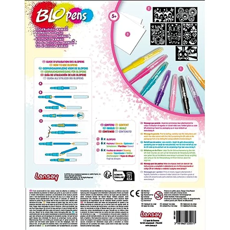 Blopens - Freizeit-Set Kawaii - Zeichnungen und Färbung - Ab 5 Jahren - Lansay – Bild 4