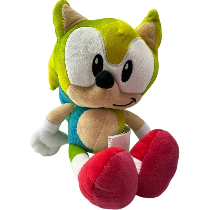 Sonic SEGA Kuscheltier Sonic The Hedgehog SEGA 30 cm Sonic Kuscheltier Rainbow grün (1-St), Super weicher Plüsch Stofftier Kuscheltier für Kinder zum spielen - Preisvergleich