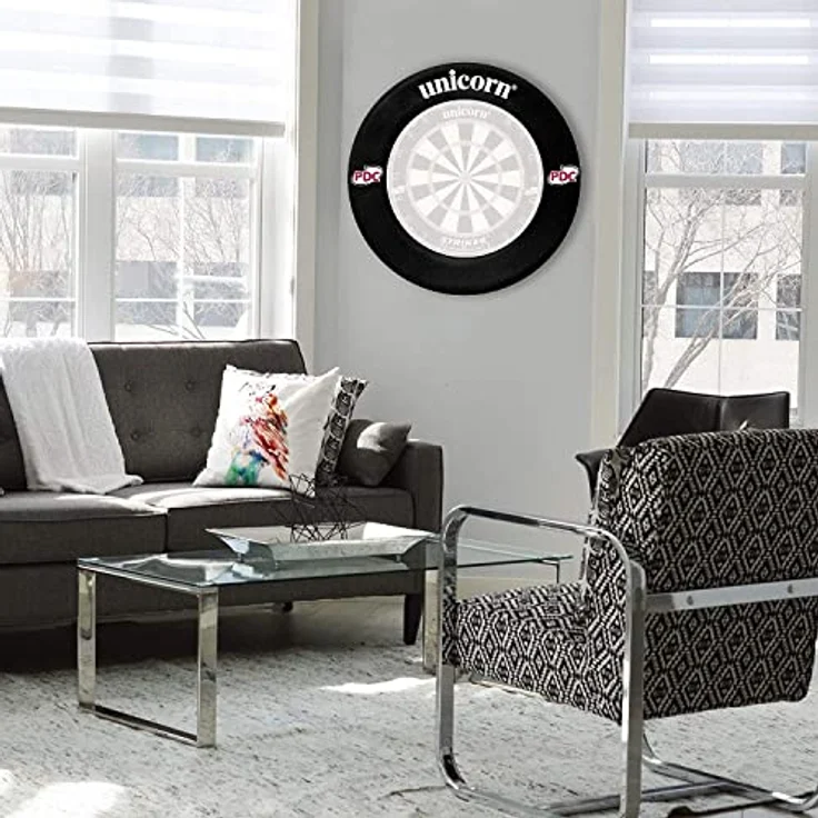 Unicorn Professional Heavy Duty Dartboard Surround, schützender Wandrahmen für Dartboards, schwarz – Bild 4