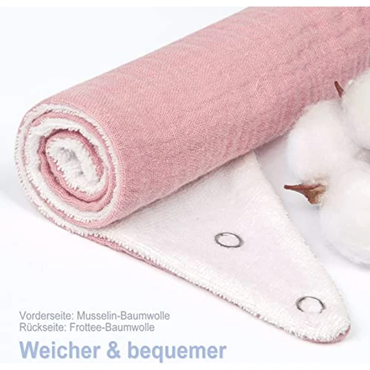 Lulu moon Lätzchen Baby Dreieckstuch Baby Musselin Halstuch Baby für Junge und Mädchen (6 Stück,Traum Einhorn) - Preisvergleich – Bild 3
