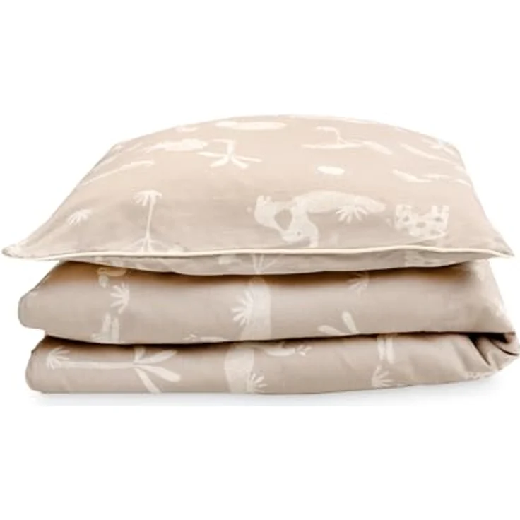 Julius Zöllner Bettwäsche Organic Jungle Dream, 2-teiliges Set für Babybett, schadstoffgeprüft, atmungsaktiv, Gr. 80x80 und 35x40 cm – Bild 2