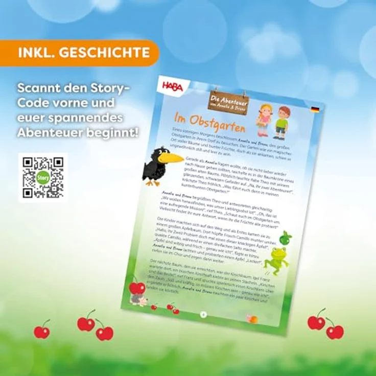 HABA 3D-Puzzle Spielwelt Obstgarten, Brettspiel zur Förderung von Feinmotorik & Kreativität für Kinder ab 3 Jahren mit Rabe Theo & Freunden – Bild 5