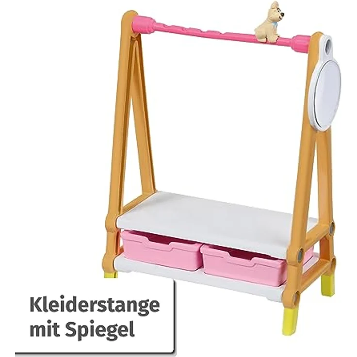 BABY born, Spielset für BABY born Minis, BABY born Minis - Playset Furniture, Möbelset mit Kleiderschrank, Kleiderstange, Stubenwagen, Wickeltisch und 4 Kleidersets, 906163, Zapf Creation – Bild 3