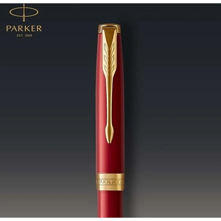 Parker Pen Sonnet, Schreibstift in Rot mit goldenen Akzenten - zeitlos elegant und hochwertig – Bild 5