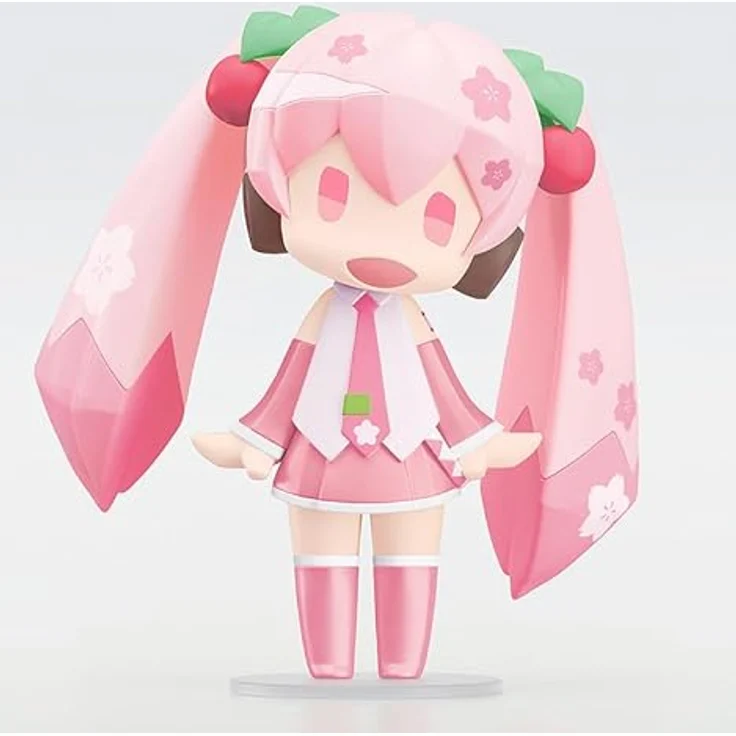 Good Smile Company Character Vocal Series 01: Hatsune Miku Hello! Good Smile Action Figure Sakura Miku, 10,2 cm, Chibi Figur mit Gelenk im Hals – Bild 2