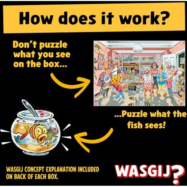 Wasgij Retro Original 9 - Reine Geschmackssache - 1000 Teile Puzzle mit einzigartigem Denkspielkonzept und hochwertiger Verarbeitung aus 100% recyceltem Karton – Bild 3