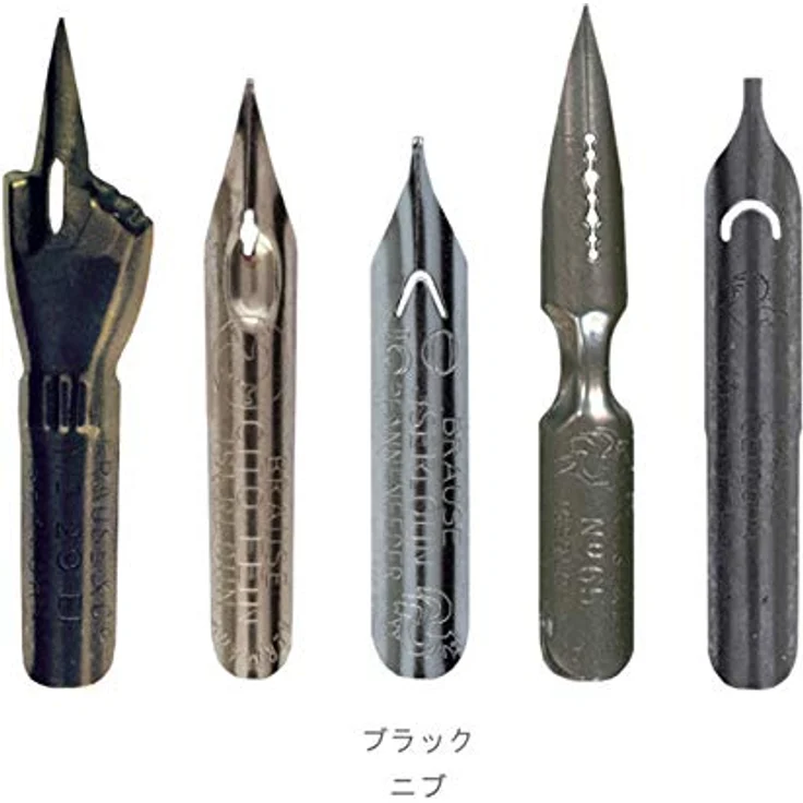 Herbin Schreibset La Perle Noire, Kiefernholzkästchen mit Federhalter, 5 Schreibfedern und 30 ml Tinte – Bild 3