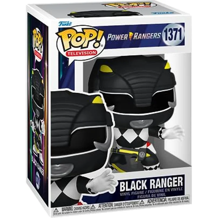 Funko Pop! TV: Mighty Morphin Power Rangers 30th - Black Ranger - Vinyl-Sammelfigur 9,5 cm - Geschenkidee für Power Rangers TV Fans – Bild 1