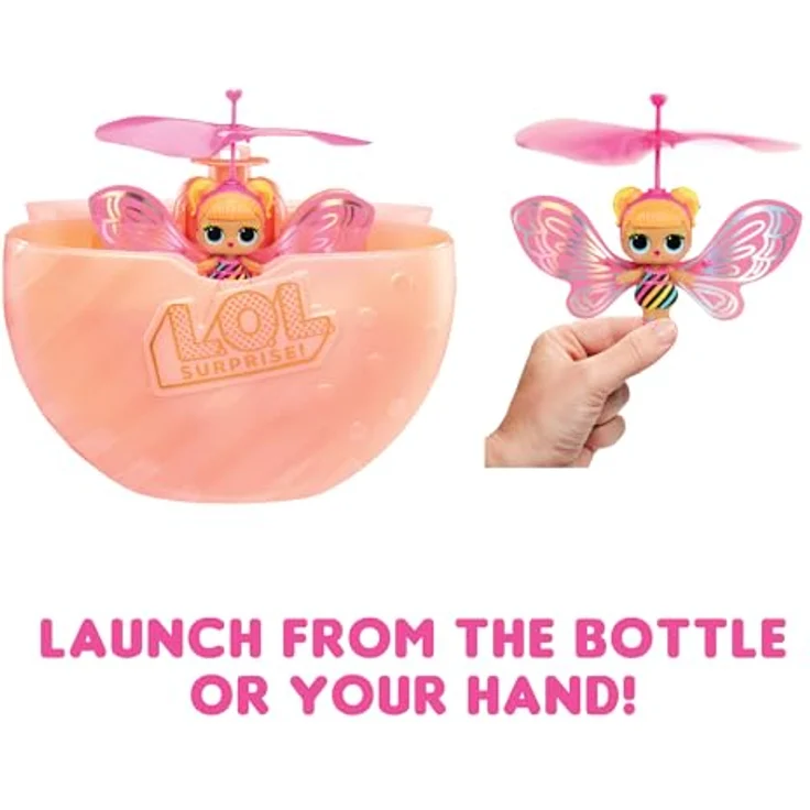 LOL Surprise Magic Flyers - Flutter Star - Handgesteuerte fliegende Puppe - Sammlerpuppe mit Touch-Flasche zum Auspacken - Ideal für Mädchen ab 6 Jahren – Bild 5