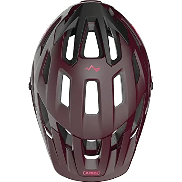 ABUS MTB-Helm Moventor 2.0 - komfortabler Fahrradhelm fürs Gelände - All-Mountain-Helm - für Damen und Herren - Dunkelrot, Größe L – Bild 3