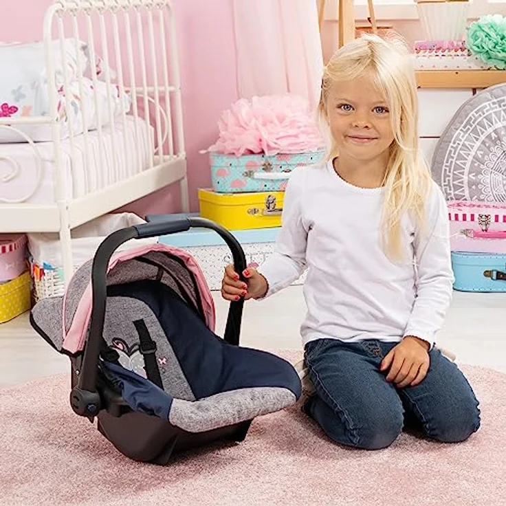 Bayer Design Puppen-Autositz mit Dach grau – Bild 6