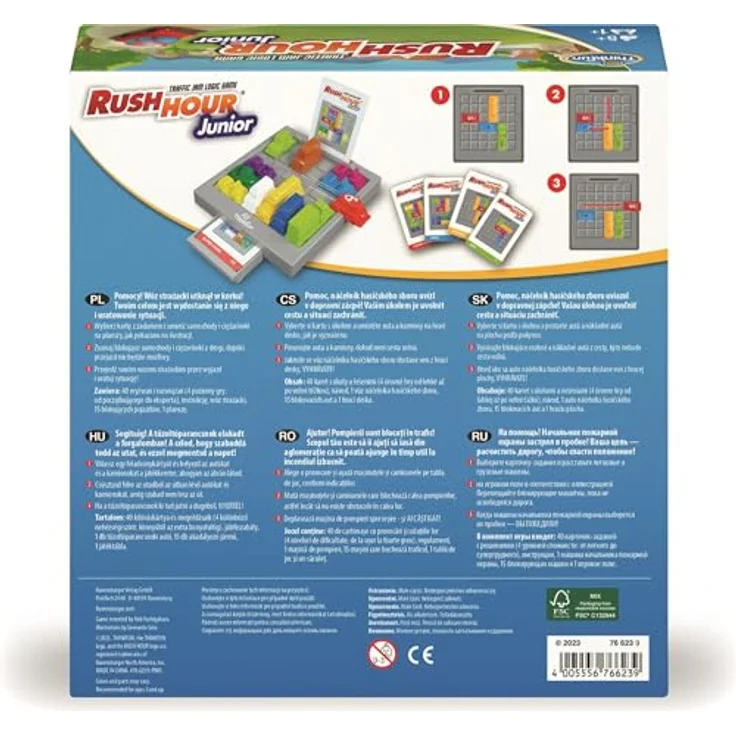 RAVENSBURGER Rush Hour Junior, Denkspiel zur Förderung von Kreativität und Koordination, ab 5 Jahren, 40 Aufgabenkarten, 1+ Spieler – Bild 4