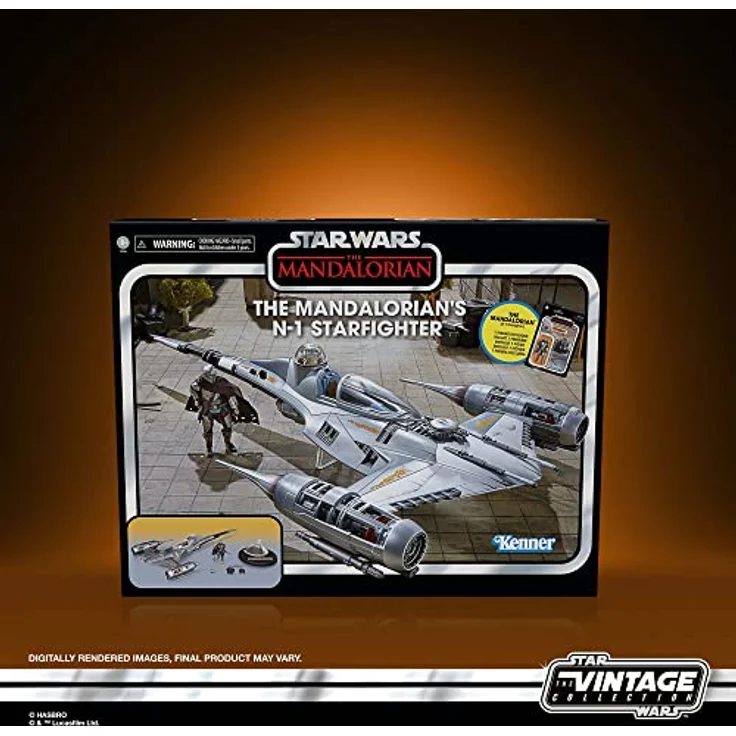 Star Wars The Vintage Collection Mandalorian's N-1 Starfighter, Action-Figur (9,5 cm) mit Zubehör und Flugständer – Bild 2