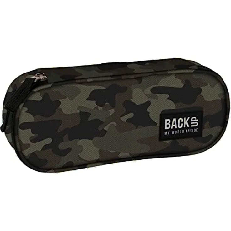 Derform Camouflage Schlamper Etui, Federmäppchen mit Innenteilung und Rundumreißverschluss