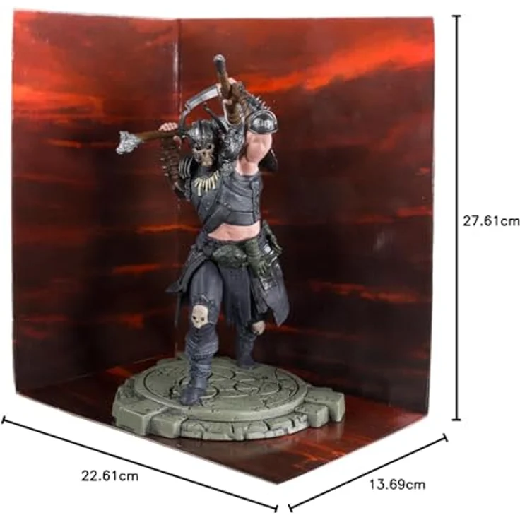 McFarlane Toys Actionfigur Diablo 4, 18 cm, Mit Zubehör, Sammelkarte und Base, detailreich und beweglich – Bild 13