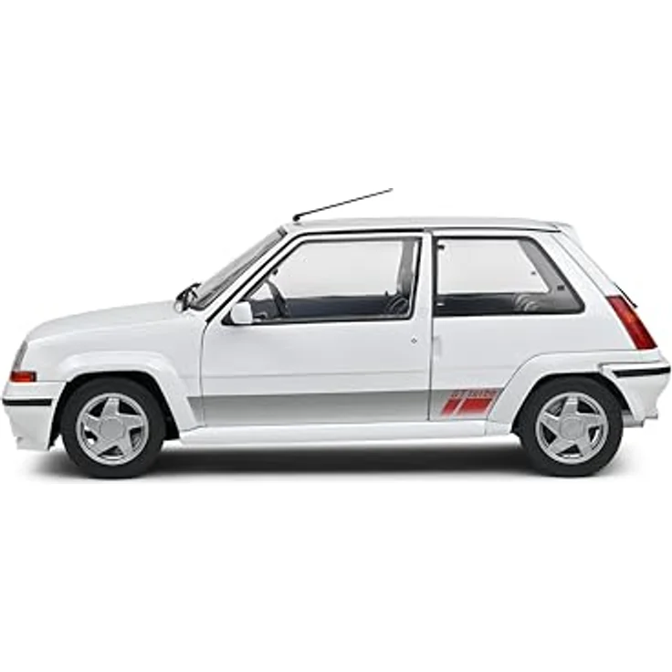 Solido 1:18 Renault 5 GT Turbo MK2 1989, Die-Cast Modellfahrzeug, weiß, mit Fensterkarton und Kunststoffsockel – Bild 3