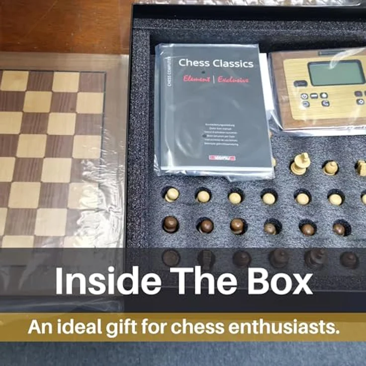 Millennium Chess Classics Exclusive, Schachcomputer mit Sensorbrett und zwei Schachengines: The King & ChessGenius – Bild 8