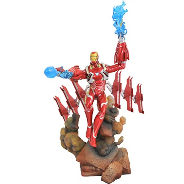 Diamond Select Avengers Infinity War PVC Statue Iron Man MK50, 23 cm, detailreiche Sammelfigur aus hochwertigem PVC – Bild 1