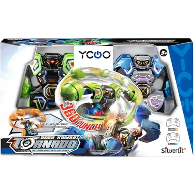 Silverlit Roboter Kombat Tornado - ferngesteuerte Figur - 360° Starke Schläge - für bis zu 4 Spieler - ab 5 Jahren - 86884 – Bild 4