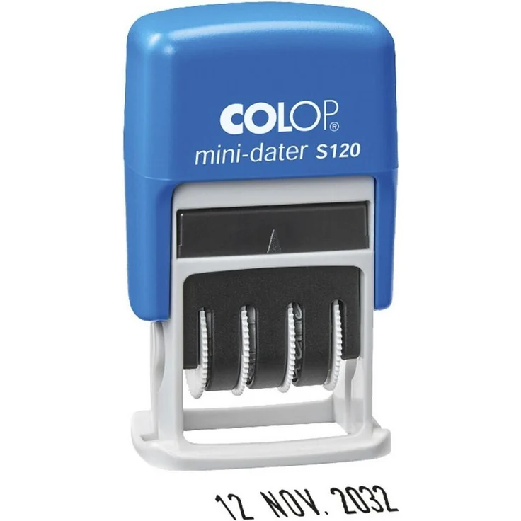 COLOP Stempel S 120, Datumstempel selbstfärbend, schwarz – Bild 1