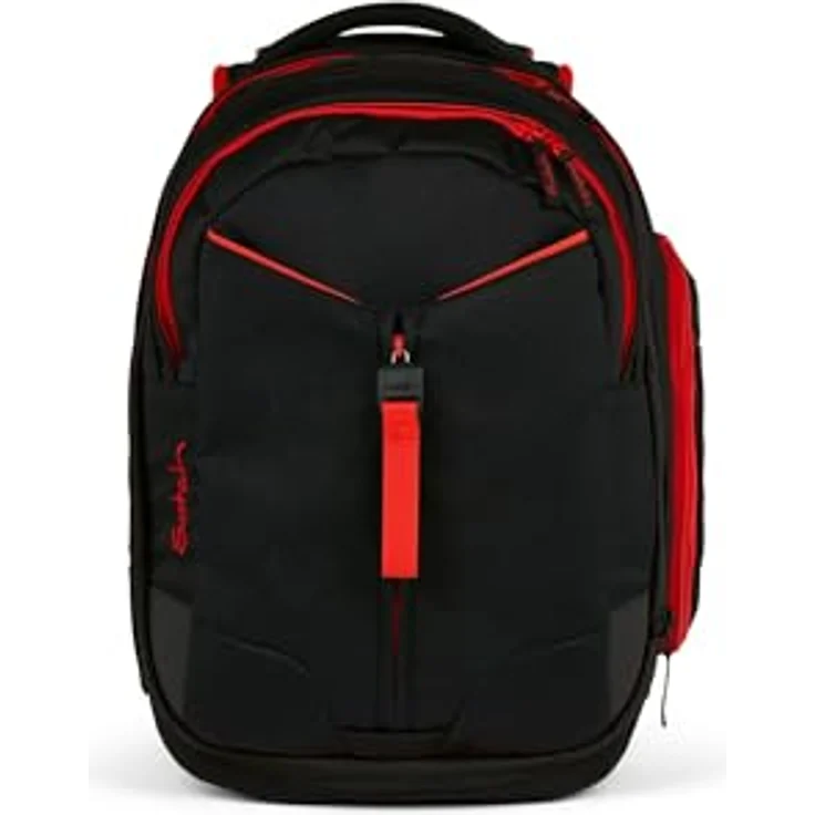Satch Schulrucksack Match 2 - Schultasche, Rucksack für die Schule, Schulranzen - Ergonomisch anpassbar, reflektierende Elemente, Laptop-Fach, wasserabweisend (schwarz) – Bild 2