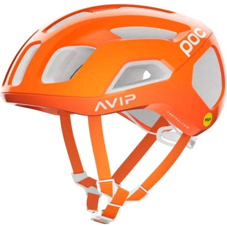 POC Ventral AIR MIPS Rennradhelm - Fahrradhelm mit präzisen Belüftungsöffnungen, Fluorescent Orange AVIP – Bild 1