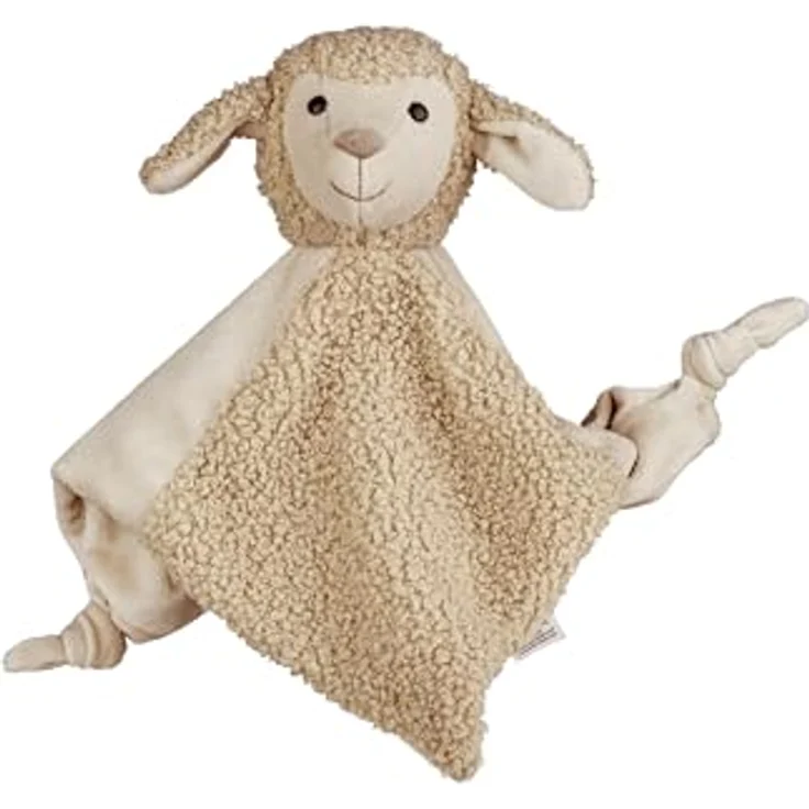 Sterntaler Schmusetuch M Schaf Flocke, weiches Boucle und Boa, Sicherheitsgeprüft, sandfarben – Bild 4
