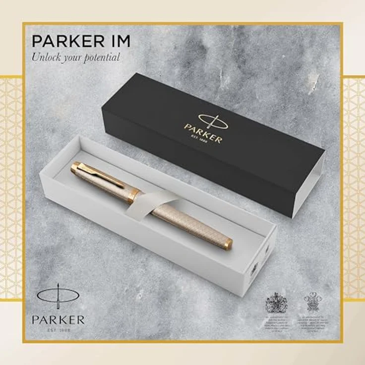 Parker Pen IM Premium Silver G.C., Schreibstift mit stabiler Edelstahlfeder, Silber – Bild 2