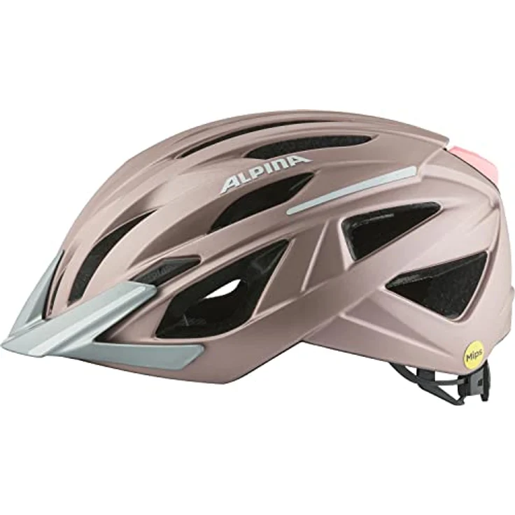 ALPINA GENT MIPS - Reflektierender, Optimal Sichtbarer & Sicherer MIPS Fahrradhelm Mit Fliegennetz Für Erwachsene, rose matt, 55-59 cm – Bild 3