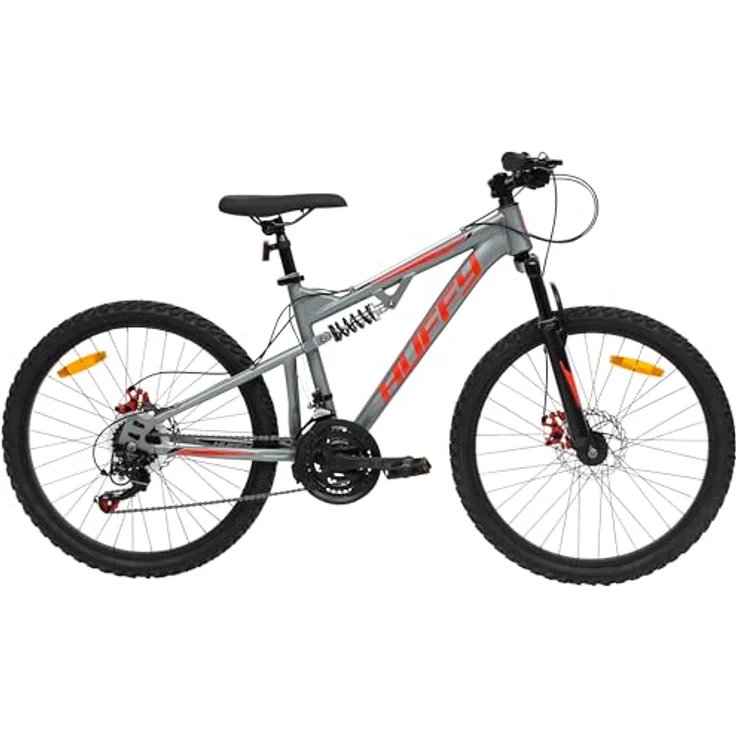 Huffy Marker Mountain Bike 24", grau, 21-Gang Shimano, vollgefederter Rahmen – Bild 1