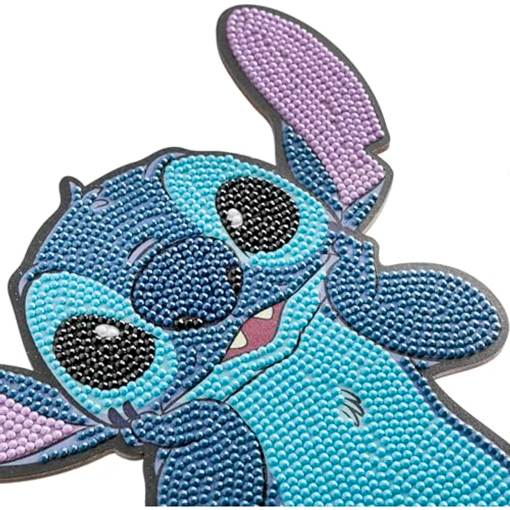 CRAFT Buddy Kreativset Crystal Art Buddies XL, Stitch, mit Holzständer und Harz-Strasssteinen – Bild 6