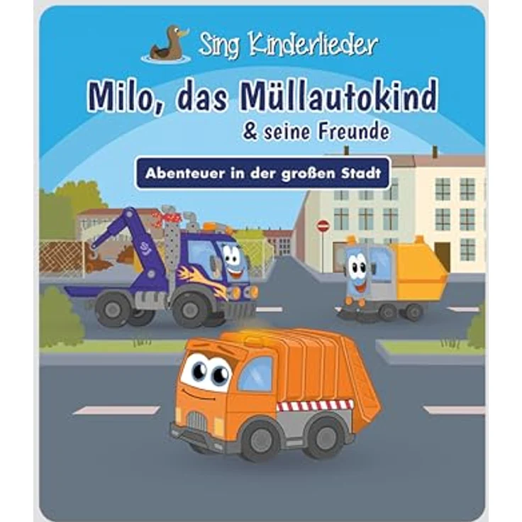 tonies Hörspielfigur Sing Kinderlieder - Milo, das Müllauto-Kind & seine Freunde, über 60 Minuten brandneue Lieder, Stadtthemen, Müll und Verkehr – Bild 5