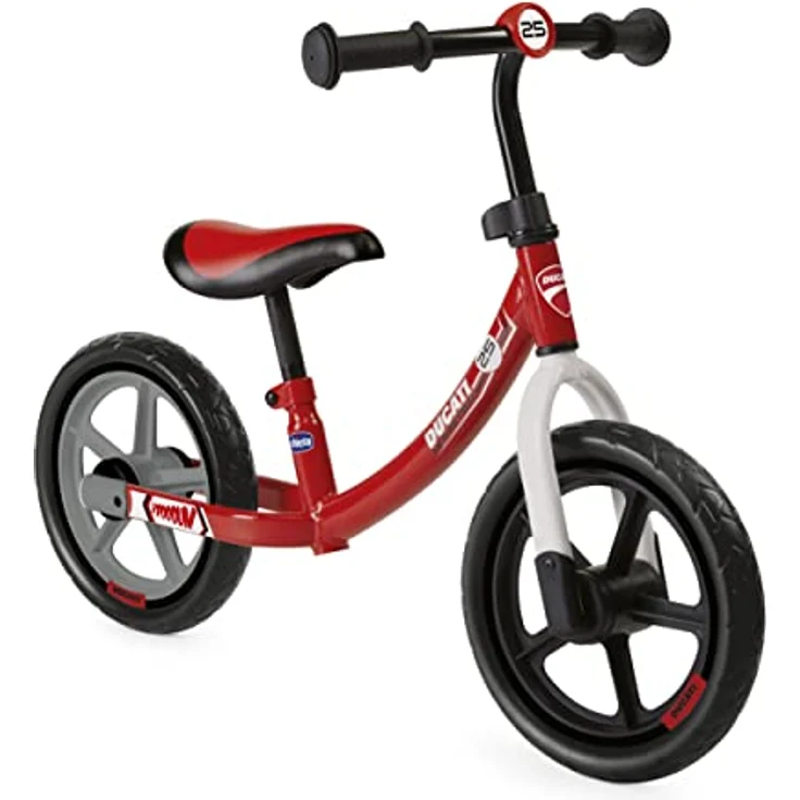 Chicco Ducati Balance Bike+ für Kinder 2-5 Jahre, Kinder Laufrad fürs Gleichgewicht, mit höhenverstellbarem Sattel und Lenker, max. 25 kg, Rot - Spielzeug für Kinder 2-5 Jahre – Bild 4
