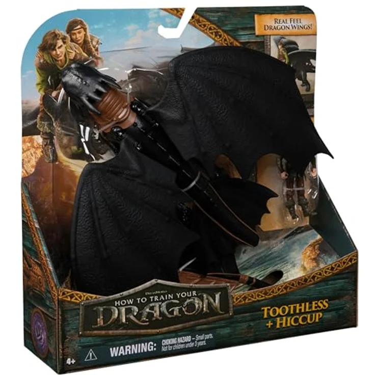 Spin Master Jak vycviit draka, Drachen- und Wikinger-Actionfiguren-Set mit 33 cm Ohnezahn und 7,5 cm Hicks, authentisches Filmdesign, bewegliche Gliedmaßen, perfekt für kreatives Spiel – Bild 9