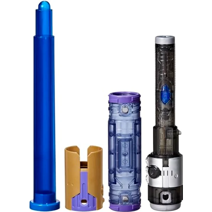 Star Wars Lightsaber Forge Kyber Core Jedi Master mit blauen Lichteffekten im transparenten Kern, Spielzeug für Kinder ab 5 Jahren, perfekt als Teil eines Superhelden-Kostüms, etwa zu Halloween – Bild 3