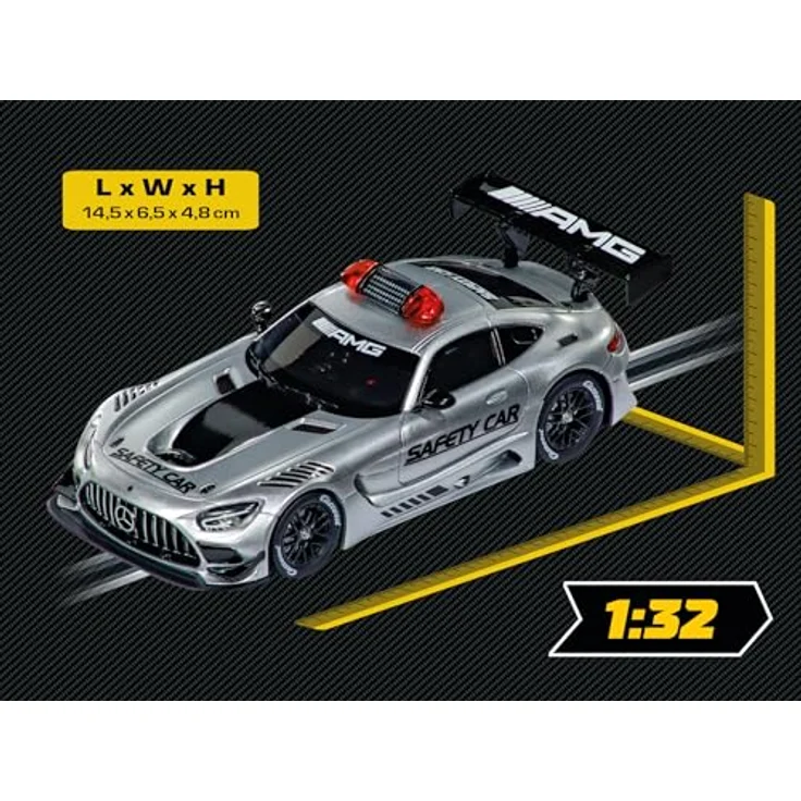 Carrera Evolution Mercedes-AMG GT3 Evo Safety Car, Slotcar Maßstab 1:32 mit Lichtfunktion, perfekt für Kinder & Erwachsene – Bild 3