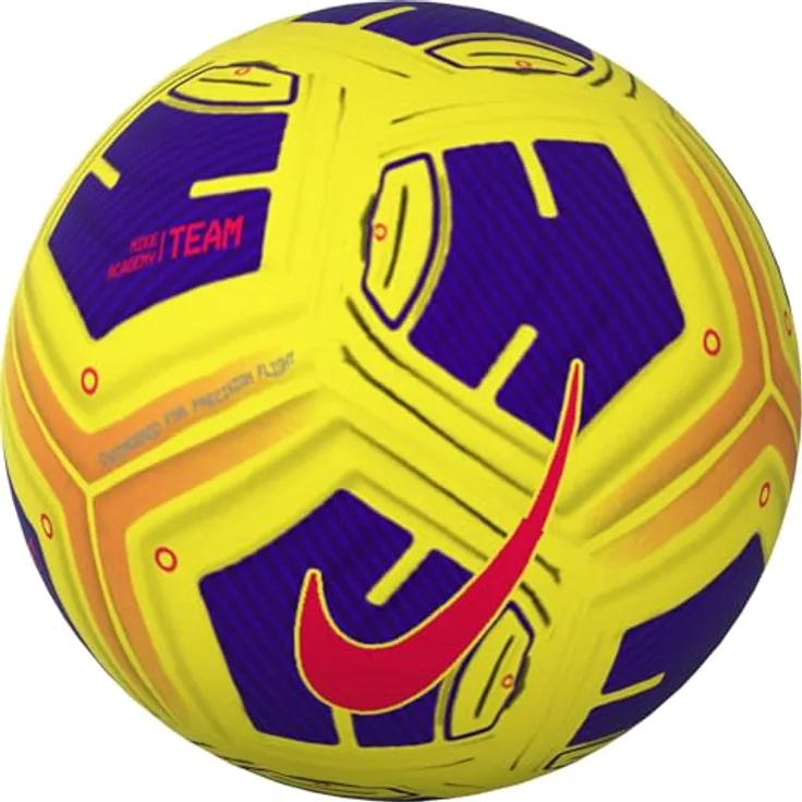 Nike Erwachsene Fußball Ball - Academy Team FZ7540, texturierte Oberfläche für optimalen Grip, gelb