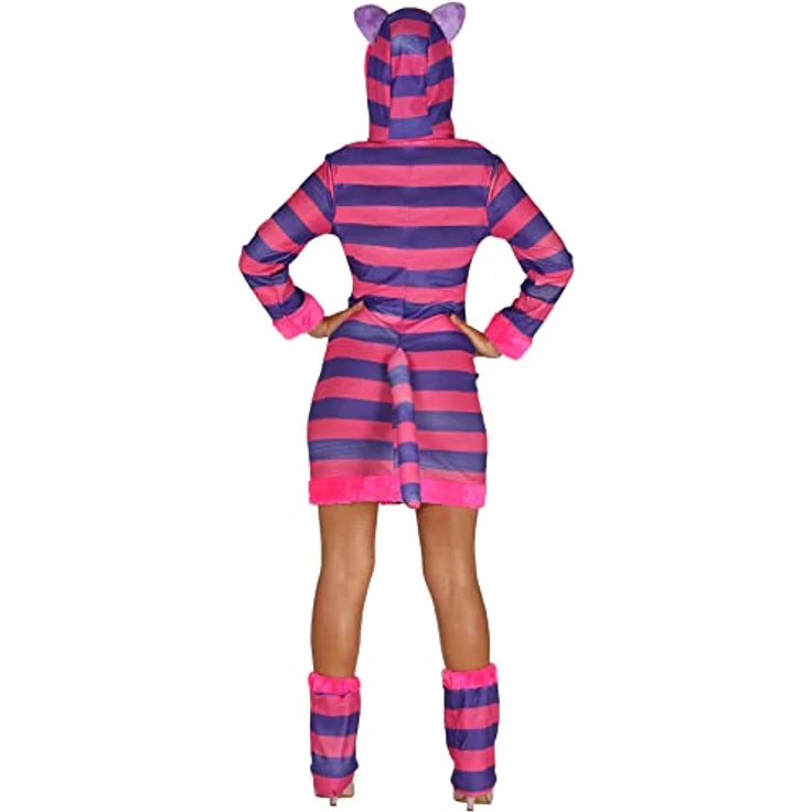 Fiestas Guirca Grinsekatze Kleid für Damen, lila, One Size Kostüm – Bild 2