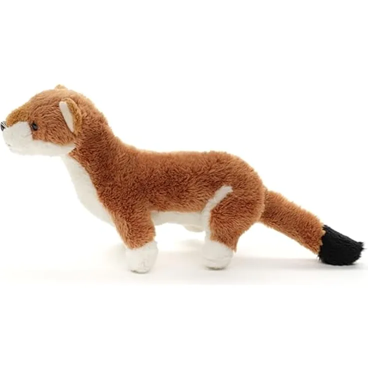 Uni-Toys Wiesel Plushie, 22 cm Plüsch-Marder mit naturgetreuem Design und nachhaltigem Füllmaterial