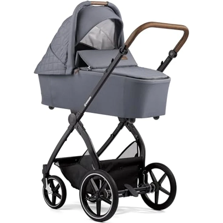 Gesslein FX4 Swing 2in1 Kinderwagen-Set inkl. Babywanne Lyx Design, innovative Swing-Federung und ergonomische Liegefläche, leicht und wendig – Bild 3