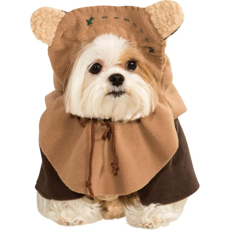 Rubies Star Wars Ewok Hundekostüm (L), zweiteiliges Kostüm mit Kopfteil und Hemd aus 100% Polyester