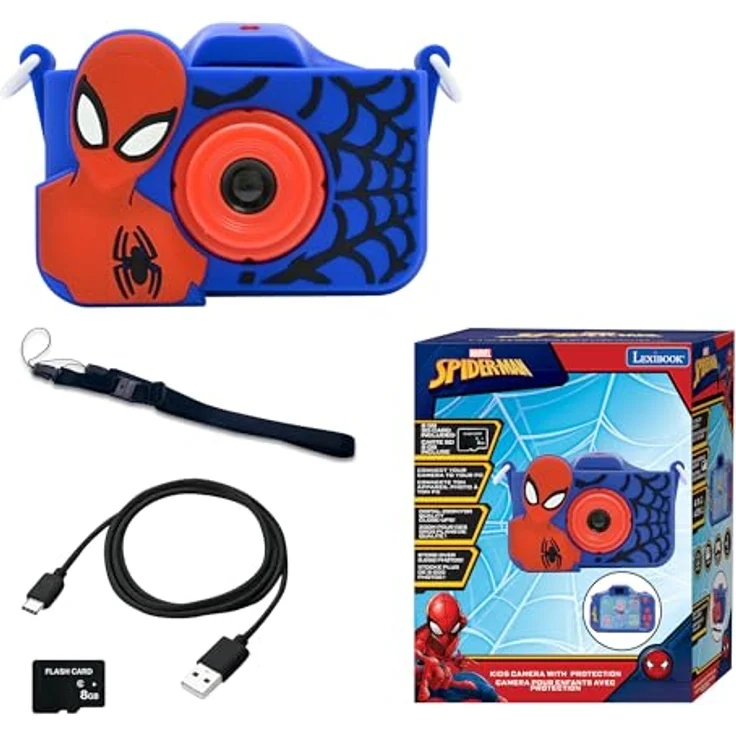 Lexibook Kinderkamera Spider-Man, robuste Digitalkamera mit intuitiver Bedienung für kreative junge Fotografen – Bild 1