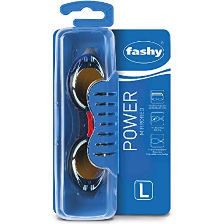 Fashy Schwimmbrille Comfort Power Mirror, verspiegelt, L, 4156 12 – Bild 2
