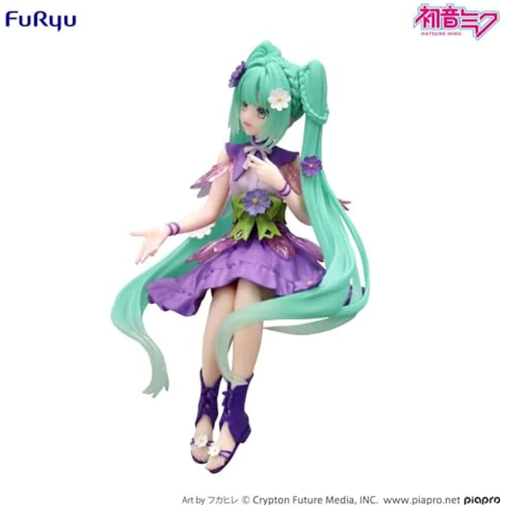 USA Gundam Store Hatsune Miku Flower Fairy Cosmos Purple Color Version Figur, 14 cm Noodle Stopper – Bild 3